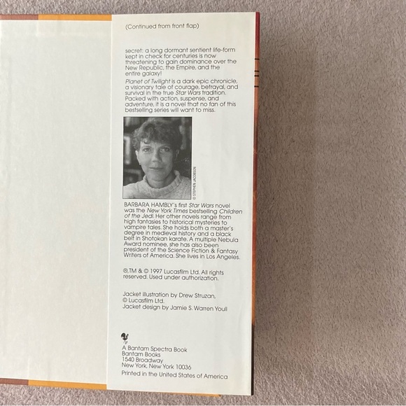 Vintage Star Wars “Planet of Twilight” Hardcover Book by Barbara Hambly-1997 - Picture 4 of 8